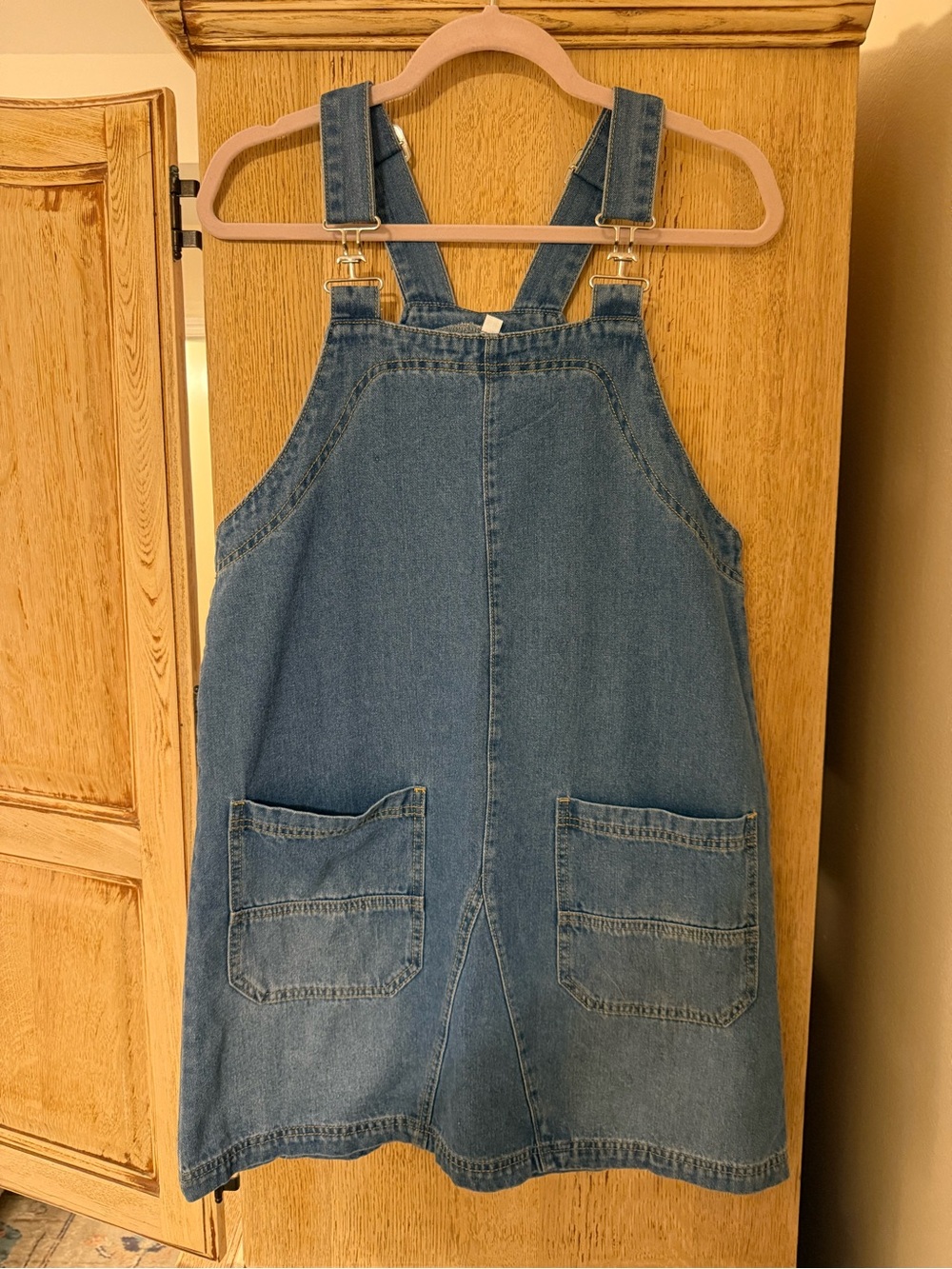 Amazon Blue Denim Pinafore Overall Dress